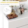 Chest of Drawers 4 Drawers Storage Cabinet without Handles Minimalist Design 60 x 40 x 80 cm White