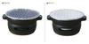 Kamoshika Douguten Tabletop Stove, Ceramic Charcoal Stove, Round, Small, Compact, Made in Japan, Black