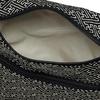 [WA KOMONO Komon Koubou] Japanese-style Bag [0433-4] Chirimen Sacoche, Saya-gata Pattern - Black