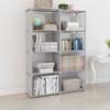 Solid Color Metal Storage for Miscellaneous Items, Simple Book Storage, Double Row Bookshelf Suitable for Study and Home Use