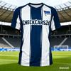 2026 Новая Повседневная Спортивная Футболка Мужская Женская Германия Hertha BSC Футбольная Форма Домашняя Выездная Взрослые Дети Тренировочные Футболки Родитель-ребенок