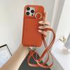 Ring Holder Mirror Crossbody Case For iPhone 13 12 Mini 15 14 11 Pro XS Max X XR 7 8 Plus Card Slot Wallet Lanyard Leather Cover
