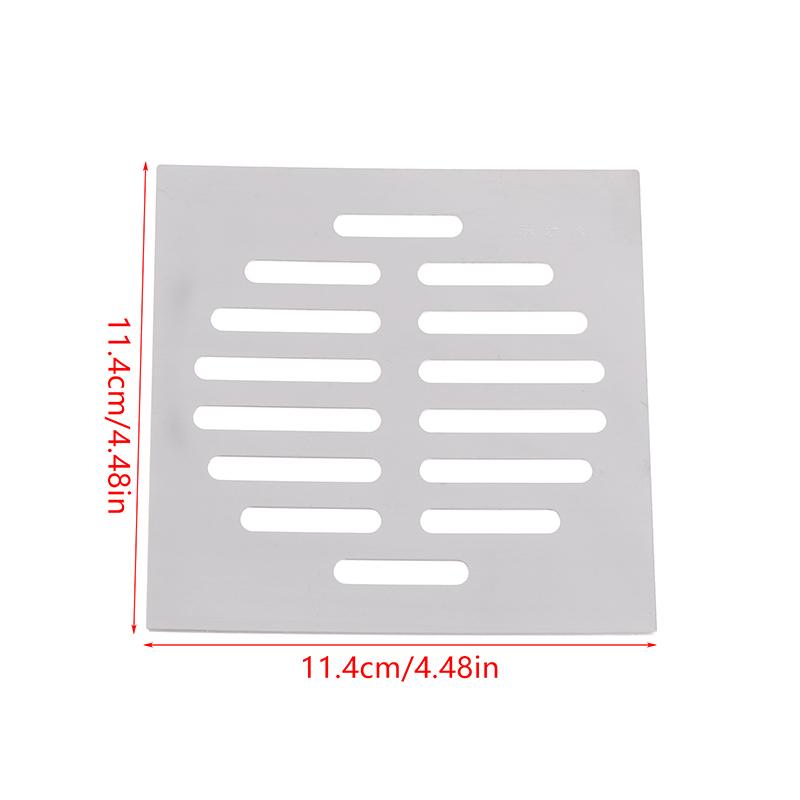 Нержавеющая сталь Слив для пола Сетчатая крышка Квадратное сливное отверстие Уловитель волос для душа Фильтр Пробка Кухонная ванная комната Металлические детали