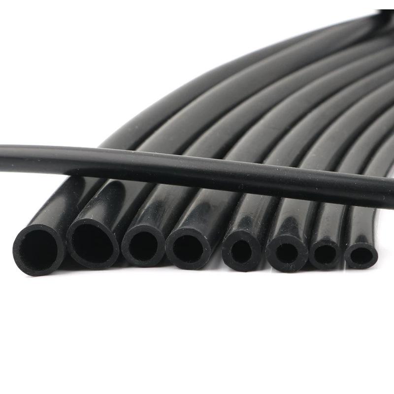 2M/Pcs I.D 1~8mm Black Silicone Tube Heat Resistant Flexible Hose High Presure Air Pump Rubber Hose Cylinder Vacuum Pipe