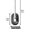 Настенная туалетная щетка с длинной ручкой и мягкой щетиной для эффективной очистки