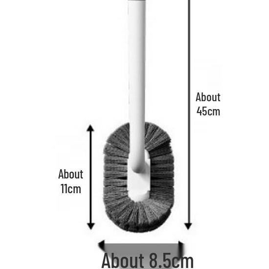 Настенная туалетная щетка с длинной ручкой и мягкой щетиной для эффективной очистки