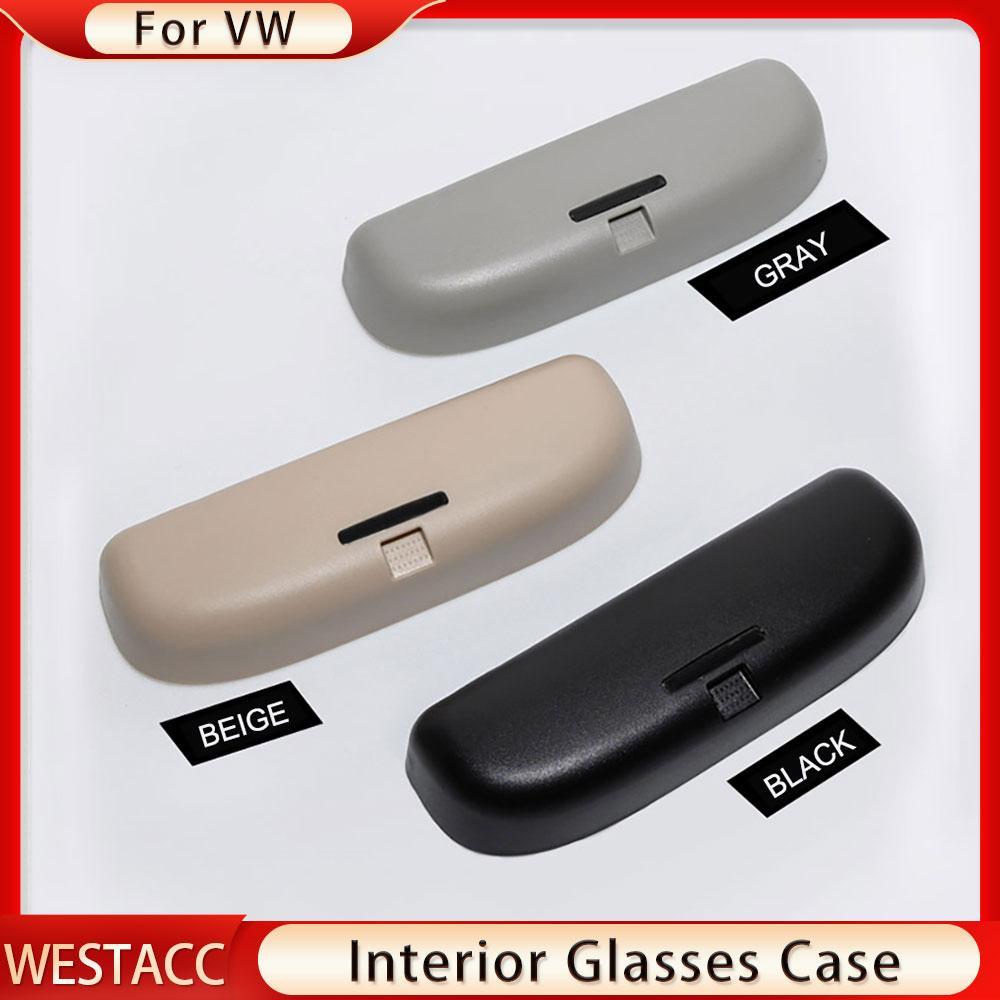 Автомобильный держатель для солнцезащитных очков, чехол для очков для Volkswagen VW Touareg 2018, коробка для хранения очков