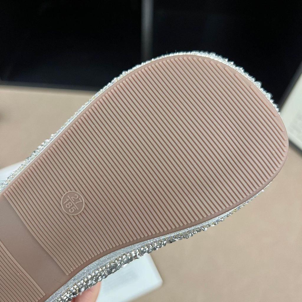 Children's Princess Elsa Crystal Shoes: 2026 Spring/Autumn Girls’ Non-Slip Leather Shoes with Soft Soles, Versatile Korean Style