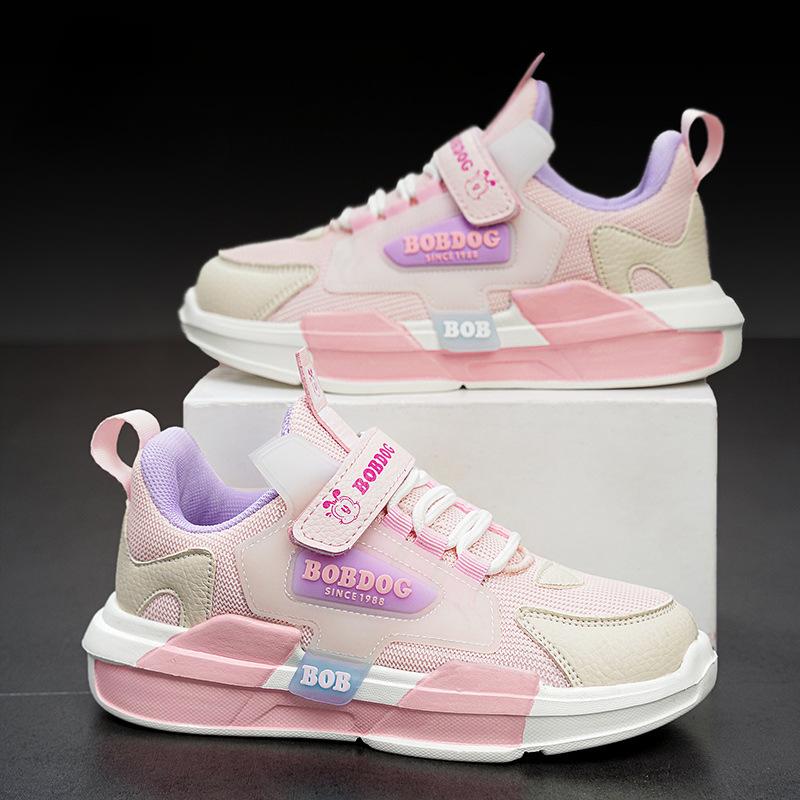 Детская обувь, женская осень 2023, новые детские кроссовки, детские кроссовки среднего и большого размера, обувь с сетчатыми вставками, обувь для мальчиков