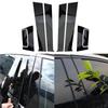 8Pcs For Honda HRV 2016 2017 2018 2019-2022 Glossy Black Car Door Window Pillar Posts Trim Cover Autp BC Column Decoration Parts