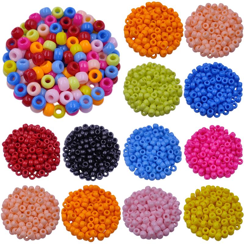 200Pcs 9*6mm Candy Color Jewelry Making DIY For Loose Beads Necklace Bracelet Pendant Wholesale