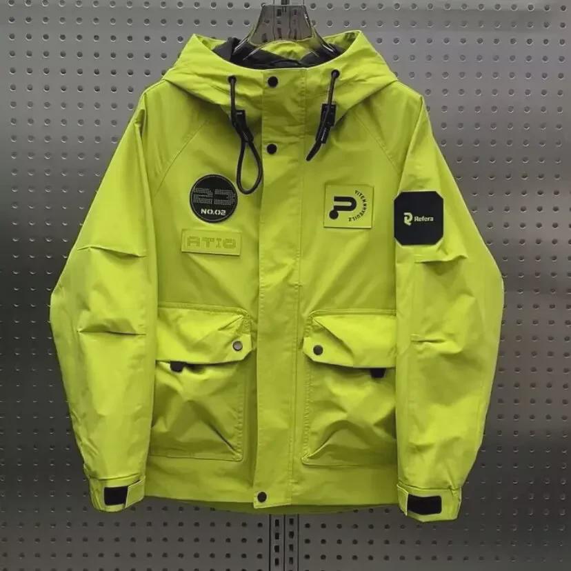 Мужская рабочая куртка с капюшоном осень/зима 2025 г.: Модный, универсальный, высококачественный повседневный бренд.