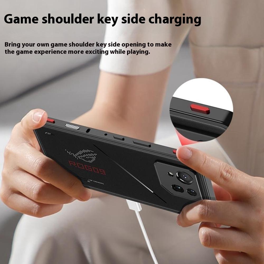 Бамперы для Asus ROG Phone 8 Pro 5G/Phone 8 5G Металлический каркас Чехол для отвода тепла с защитой объектива камеры