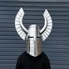 Medieval Crusader Knight Helmet with Grand Horned Crest  Handmade Steel Armor Helmet  LARP, Cosplay, Display  Knight Costume Helmet