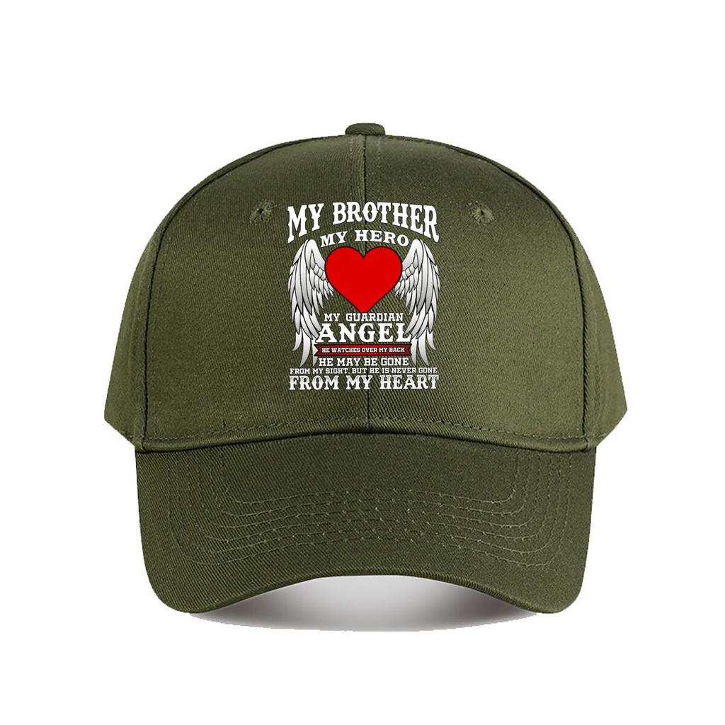 Brother Hero Guardian Angel Memorial Baseball Cap Fashion Unisex Sunhat Womens Outdoor Sports