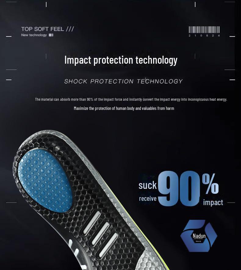 Ортопедические спортивные стельки при плоскостопии: Удобный, антибактериальный, дышащий, высокоэластичный, поглощающий удары и пот.