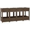 Raised Garden Bed 160 x 40 x 71 cm Polypropylene