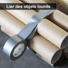 BOMEI PACK Unil - Silver Cloth Adhesive Tape, Heavy Duty Duct Tape 2 Rolls 50 Mm X 30 M for Repair Work, Fixa134