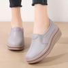 Women's Platform Loafers Moccasins Casual Slip On Minimalist Thick Sole Height Increase Shake Shoes for Mother Plus Size