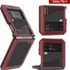 Тяжелый металлический чехол для Samsung Z Flip 4 Flip 5, прочная защитная крышка, полнотелый дизайн из алюминия и ТПУ, система охлаждения с силиконовой сотовой структурой