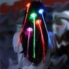 Led Light Braided Luminescent Fiber Optic Hairpins Decorate Halloween Party Bar