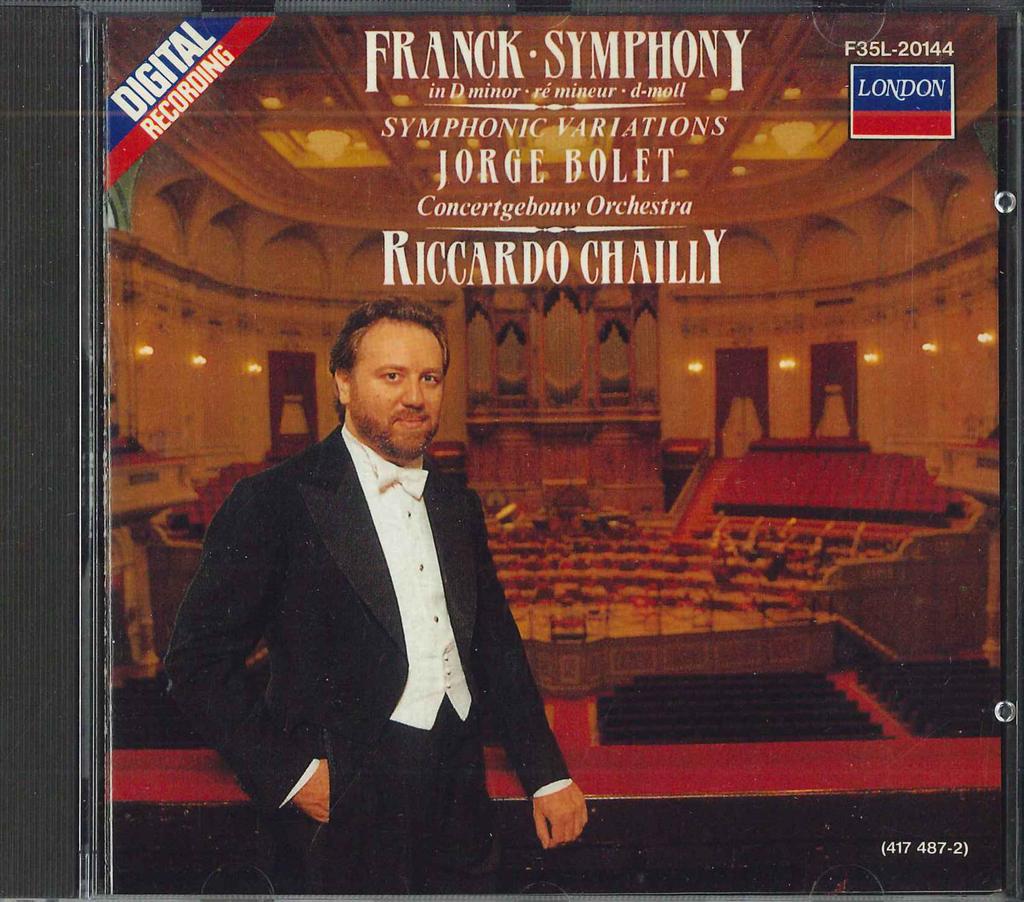 CD BOLET,CHAILLY - Frank Symphony ,symphonic VARIATION F35L20144 LONDON 1987 Japan Classical Used