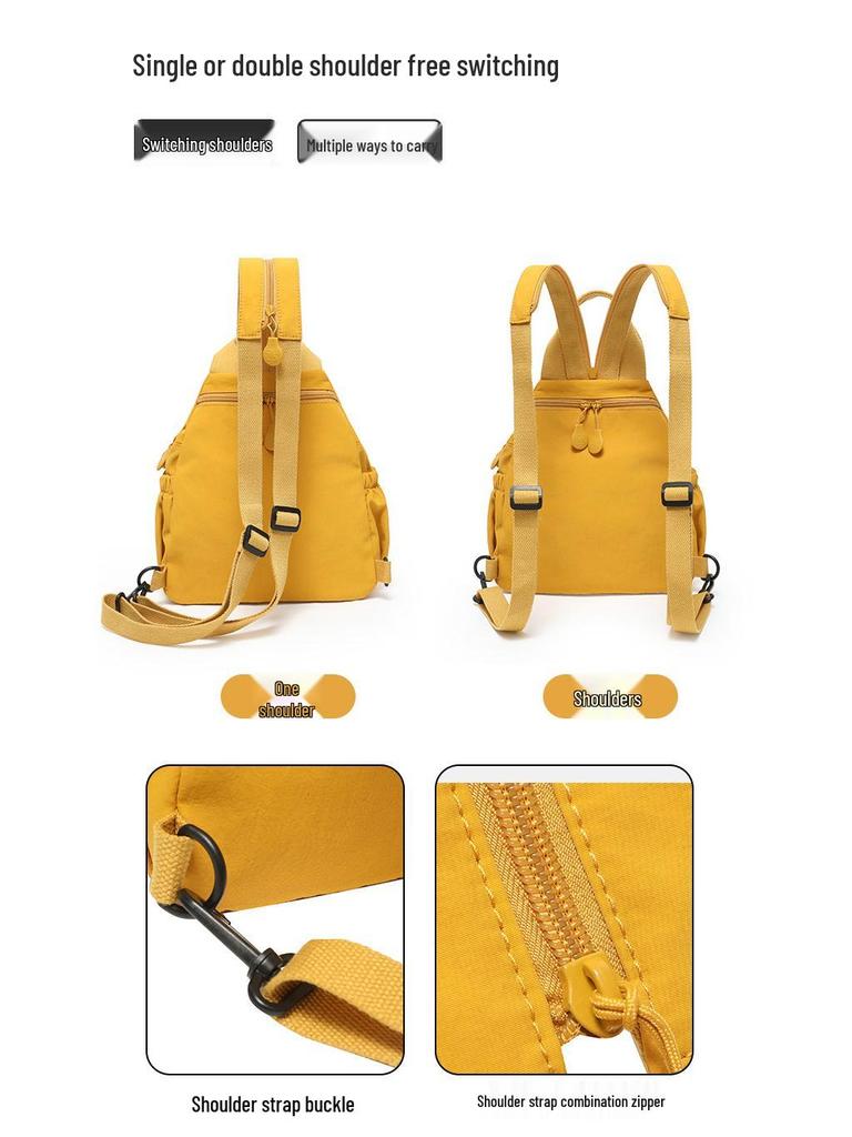 Женский модный легкий водонепроницаемый рюкзак 2025: Повседневная спортивная и дорожная многофункциональная нагрудная сумка