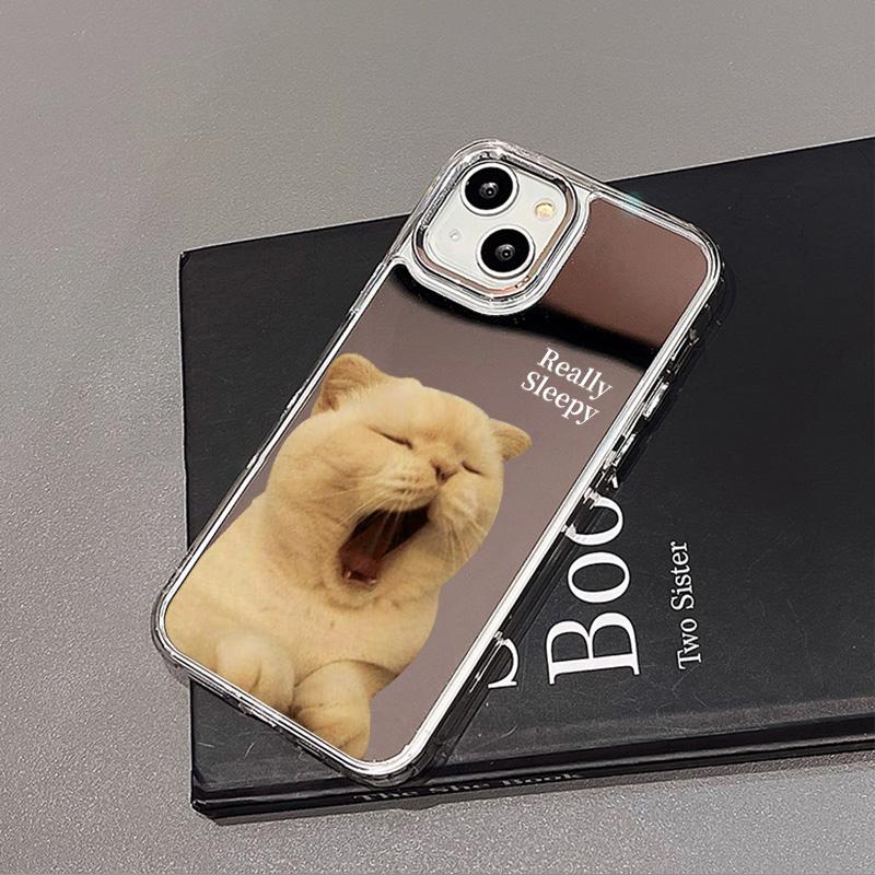 Чехлы для мобильных телефонов iPhone 11 13 XR 15 Pro Max 12 14 Pro Max Чехол iPhone 16 XS Max Зеркальный защитный чехол Зеркальный Изысканный мультяшный водонепроницаемый