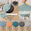 Thickened Bar Round Stool Cover Stretchable Seat Chair Slipcover Soft Round Chair Cover