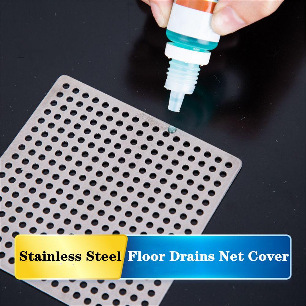 Drain Cover Bathroom Accessories Floor Drain Pad Square Drain Cover Sink Strainer Hair Filter