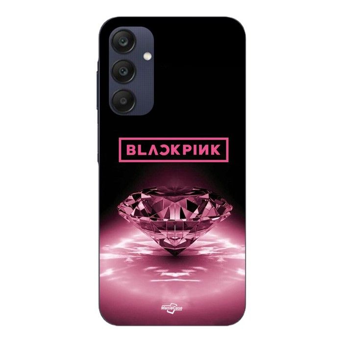 Coque Pour Samsung galaxy A25 blackpink diamond noir et rose Maniacase