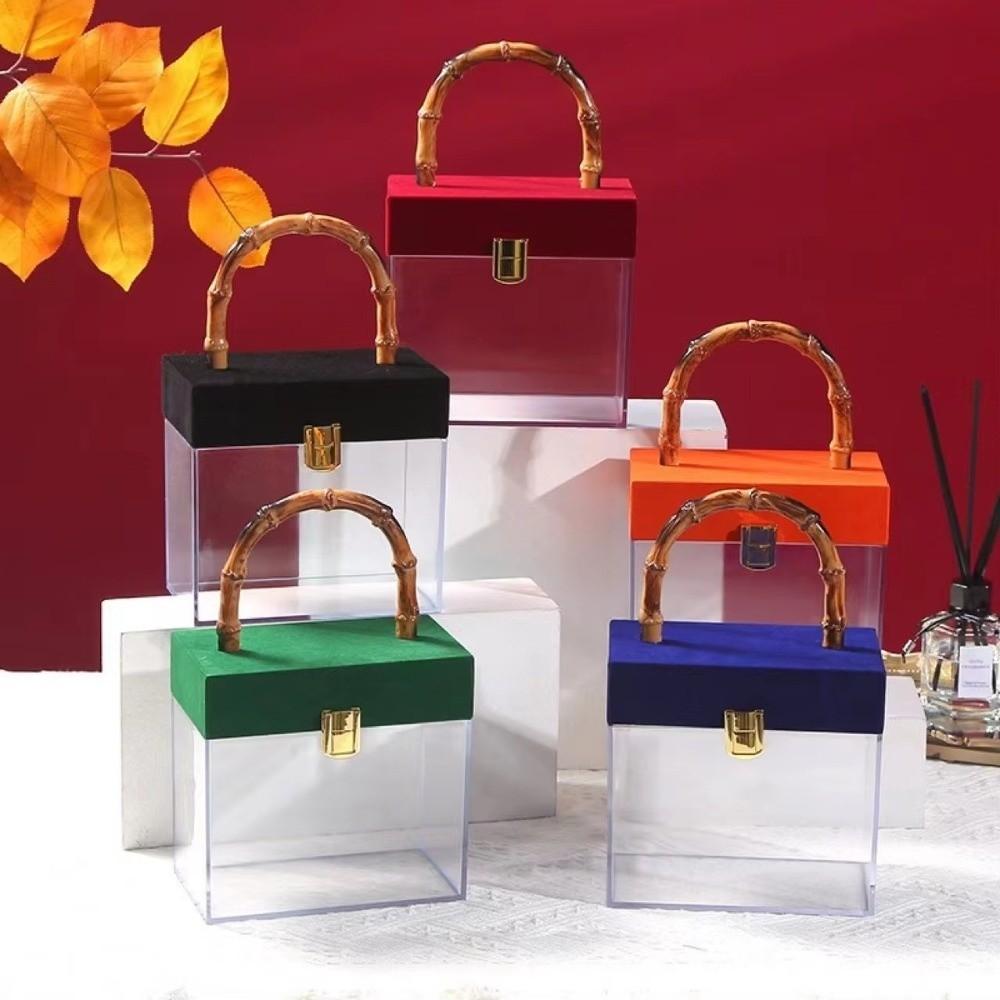 Elegant Hand-Held Gift Box Retro Acrylic Gift Box Wedding Souvenirs Party Candy Packaging