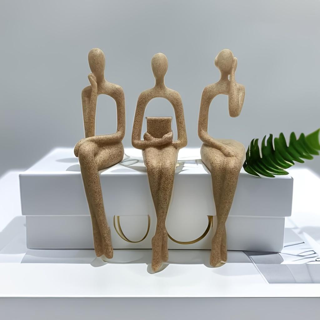 3 предмета Современный минималистский набор украшений для гостиной - мягкие роскошные аксессуары для дома, винный шкаф, тумба под телевизор, креативный декор для стола