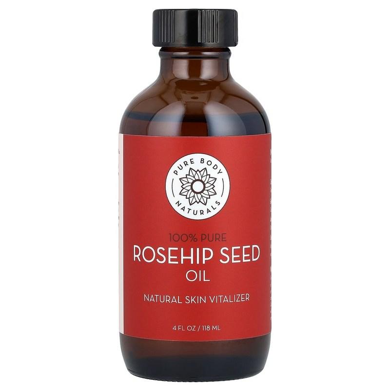 Pure Body Naturals Rosehip Seed Oil 120ml (4 fl oz), PBY00709, 1 pc, 120ml