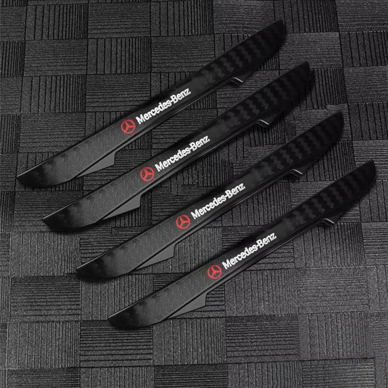 CQW1 4Pcs Car Door Edge Protector Sticker Anti Collision Anti-scratch Strips For Mercedes Benz W205 C300 W203 W206 W176 X156 W177