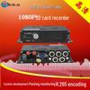HD 1080P 4-канальный автомобильный видеорегистратор с записью на SD-карту и жесткий диск