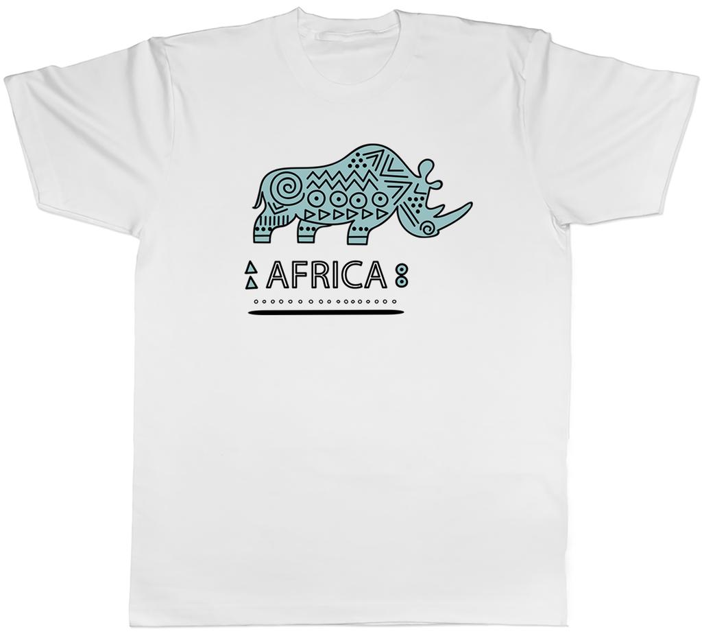 Africa Unisexs TShirt African Pattern Rhino Unisex Tee Gift