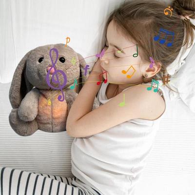 Музыкальная плюшевая игрушка Дышащая плюшевая набивная кукла Поющие плюшевые игрушки с 3-ступенчатой регулировкой для прикроватной тумбочки, рабочего стола, детской комнаты