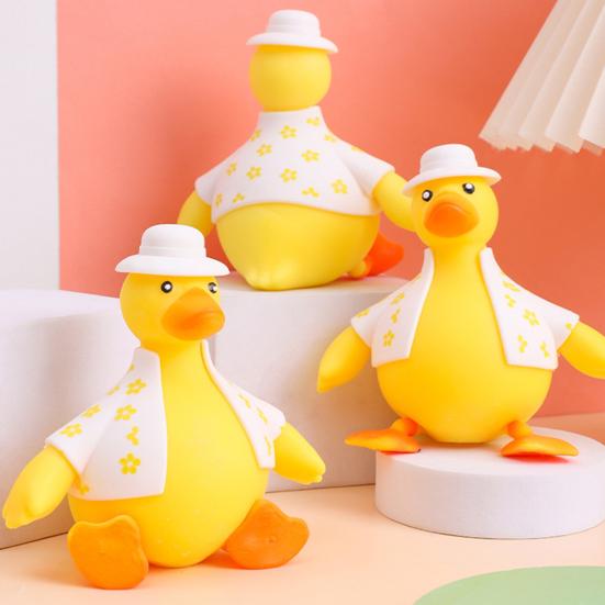 Экологичные щипковые игрушки, милая игрушка-сжиматель, сжимающая утка, кукла, декомпрессия, подарок на день рождения
