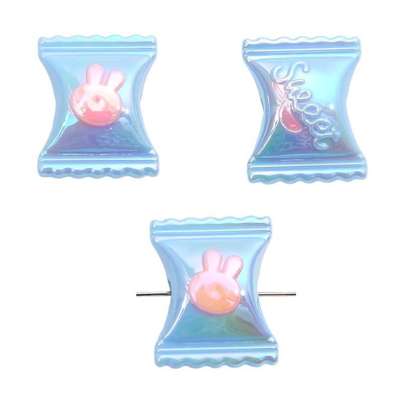 200Pcs Acrylic Coated Bunny Candy Beads for DIY Necklace Bracelet Earring Jewelry Making