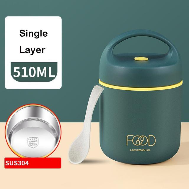 Вакуумный термос из нержавеющей стали, изолированный ланч-бокс, грелка для еды, суповая чашка, термос, бенто, ланч-бокс для детей