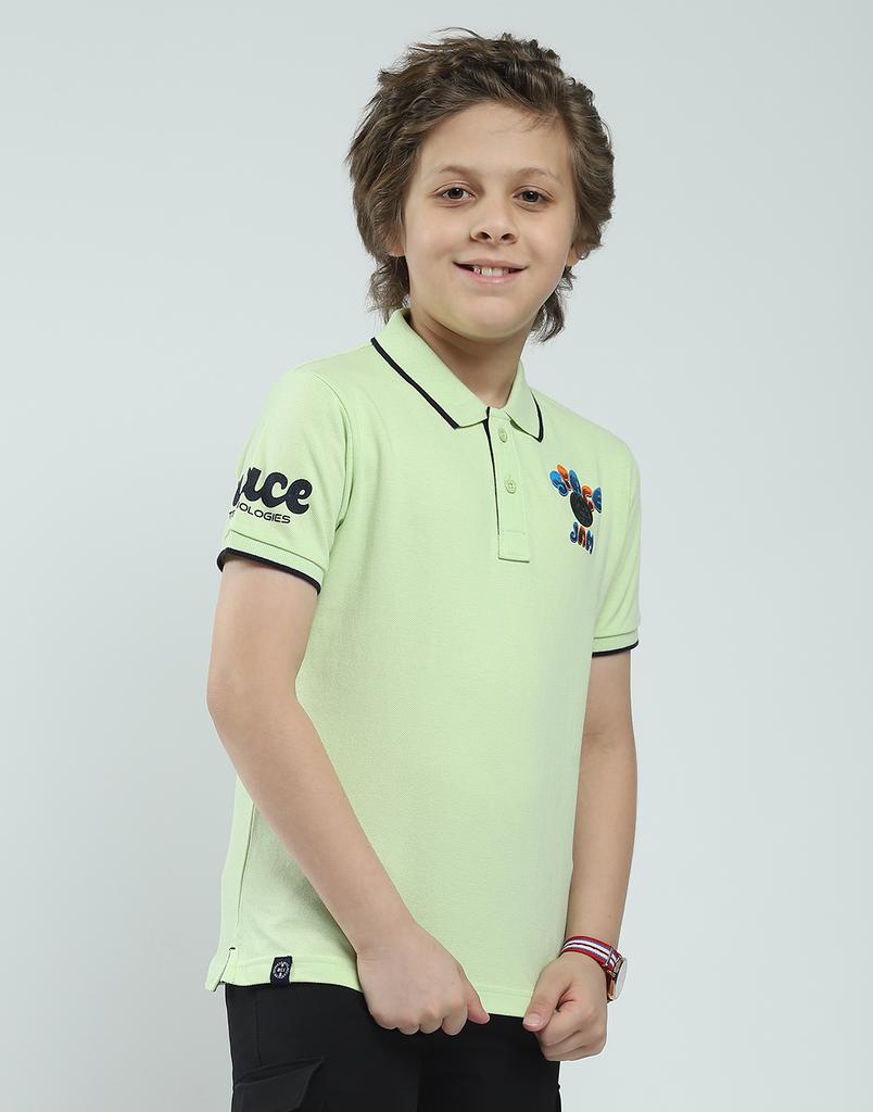 MONTE CARLO Поло с принтом для мальчиков, стандартного кроя, с коротким рукавом