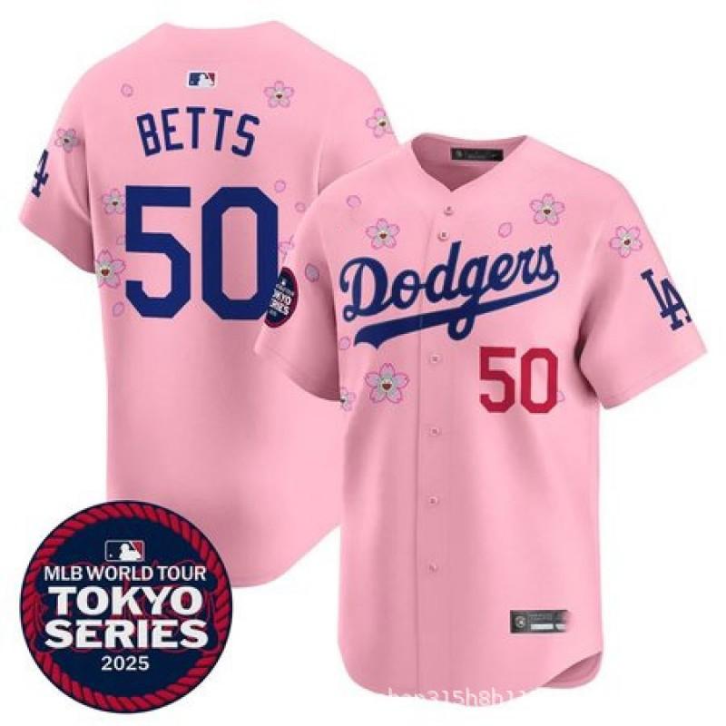 2026 MLB Embroidered Baseball T-Shirt Dodgers Print Mens Sports Short Sleeve