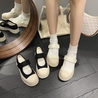 Женские туфли Мэри Джейн, сандалии, парусиновые туфли на толстой подошве