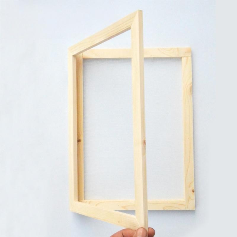 Набор из 2 многофункциональных деревянных форм-сеток для изготовления бумаги, рамы для изготовления бумаги для проектов ручной работы и креативного подарка