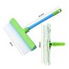 12-Inch Silicone Window Squeegee Kit Single Ultrafine Fiber Cloth Cover Reusable Car Cleaning Tool Glass Cleaning Mop Gadget