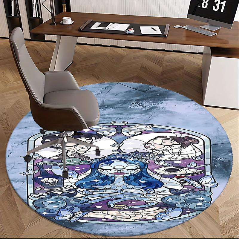 Zombie Bride Horror Theme Chair Mat Round Carpet   Home Decor, Office Rug, Gift for Any Room0141b