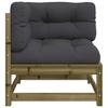 Garden Corner Sofa with Cushions Pressure Treated Pine Wood