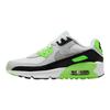 Кроссовки Air Max 90 Leather GS Lime Blast для детей Белые Photon-Dust Light-Smoke-Grey CD6864-130