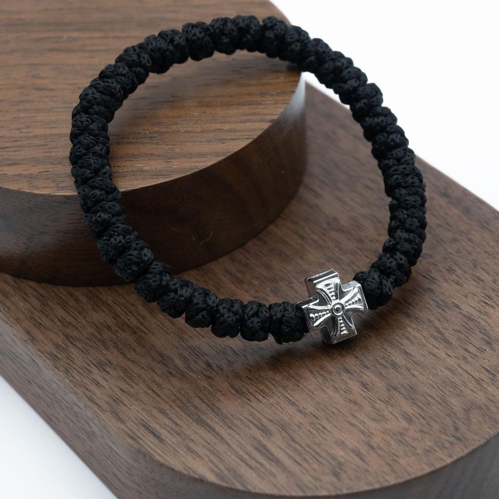 Религиозные четки молитвенный браслет православный сплав крест браслет регулируемый ремень для переноски Россия Греция